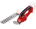 Einhell Akku-Gras- und Strauchschere GC-AGSS 18 Li - Solo (Lithium Ionen, 18 V, Power X-Change, Schnittbreite: 100mm, Schnittlänge: 200mm, Softgrip, ohne Akku und Ladegerät)