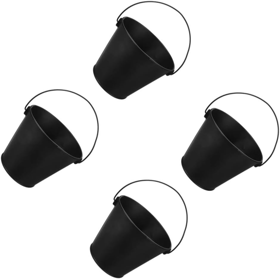 BESPORTBLE 4pcs Grill Drip Bucket - Tinplate Grease Collector for Outdoor BBQ Use Easy to Clean Compact Essential Grill Accessory