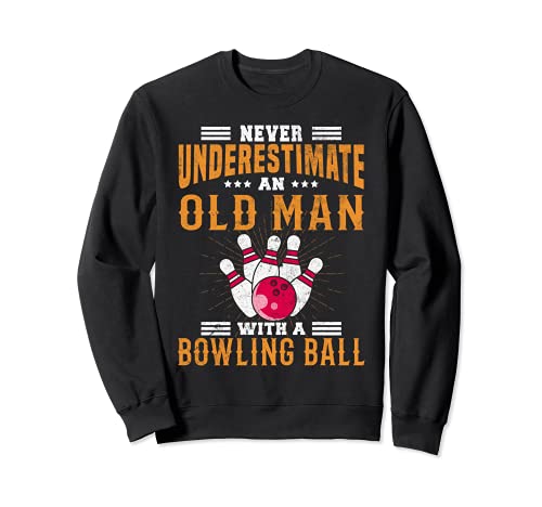 Vintage Bowling Bowler Funny Bowling Lover Novedad Sudadera