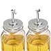 Mason Jar Pour Spout Lids,Mason Jar Oil Infusions Lids Liquor Oil Pour Spout Open Closed Dispenser with Caps Regular Mouth Bottle Cap Jar Hole Lid