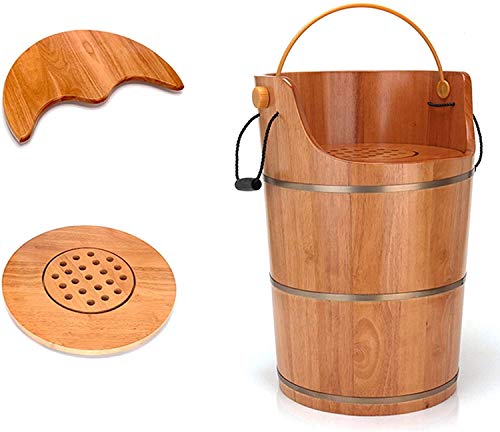 Seau de bain de pieds en bois de cèdre naturel pour thalasso à la maison