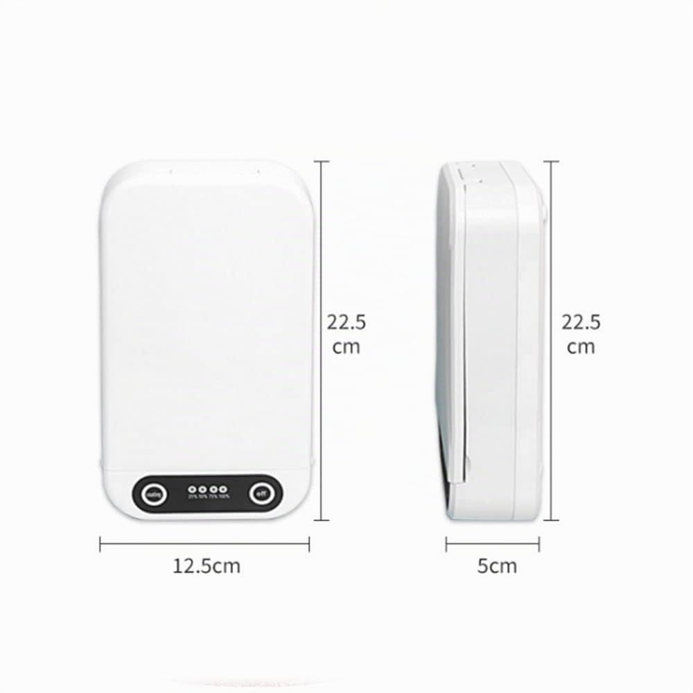 Boîte de désinfection UV pour téléphone avec chargeur sans fil, tue les bactéries et les virus, port de charge USB, pour téléphone, masques, bijoux