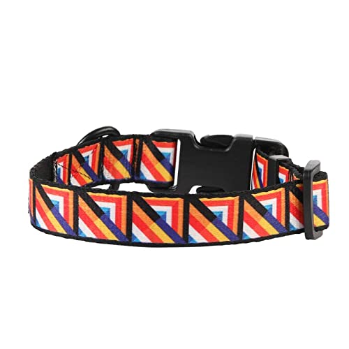 Lana Paws Geometric Retro Adjustable Dog Collar Belt (Medium) (B09KVCHZS3) Amazon Price History, Amazon Price Tracker