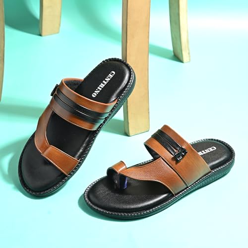 Image of Centrino Sandals for Men | Stylish Men's Casual Sandal for Office & Travel | Comfortable Sandals with Grip Insole & Quality (8130)