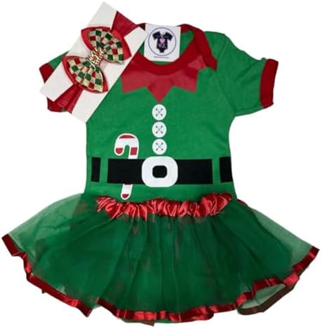 Body Natal - AJUDANTE DO PAPAI NOEL(DUENDE) + LAÇO + TULE - TEMÁT...
