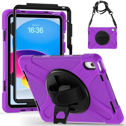 Étui de protection robuste iPad 10e génération silicone antichoc tablette 10,9 pouces