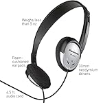 Panasonic Headphones On-Ear Lightweight with XBS RP-HT21 (Black & Silver) - Image 3