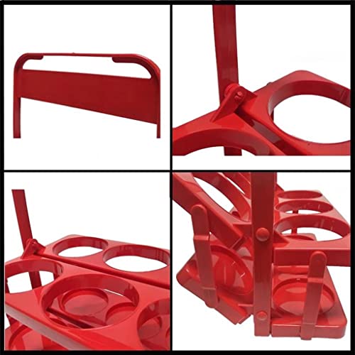 Leige Collapsible Wine Rack Beer Bottle Holder Portable Beer Rack Basket Glass Beverage Bottle Container Bar Outdoor Picnic Party (Color : Red, Size : One Size) #TOP2