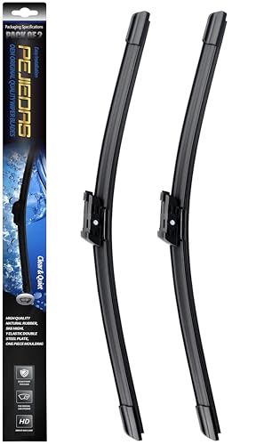 Image of 2 x OEM Quality Wiper Blades for Audi A4 2009-2020 /Q3 Q5 2009-2025 /A5 2008-2020, OE Genuine Style (24 inch + 20 inch Front Wiper Blades)