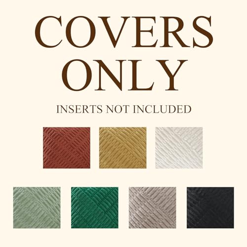 decorUhome Decorative Sage Green Throw Pillow Covers 16x16 Set of 2 with Splicing, Boho Soft Corduroy Broadside Twill Spring Pillow Covers for Couch Bed Sofa Living Room by decorUhome - Image 6