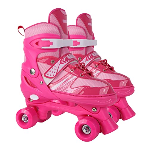 Lyrovo Roller Skates with Break for Boys Kids and Girls Adjustable
