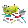 Battat – Cooking Set – Pretend Play Toy Dishes Set - Plastic Kitchen Toys for Toddlers 3 Years + (21-Pcs)