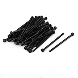 sourcing map M3 Innensechskantschraube 50Stk Legierter Stahl