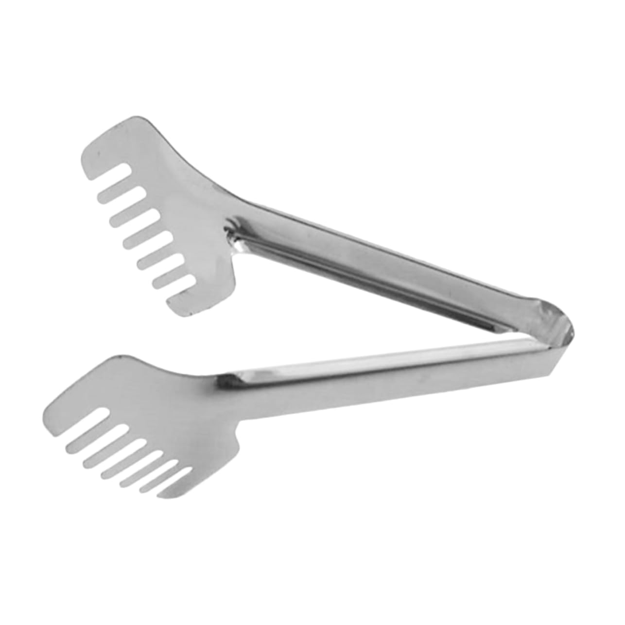 KICHOUSE 9 Inch Stainless Steel Salad Tong Comb-shape Salad Serving Tongs for Kitchen Buffet