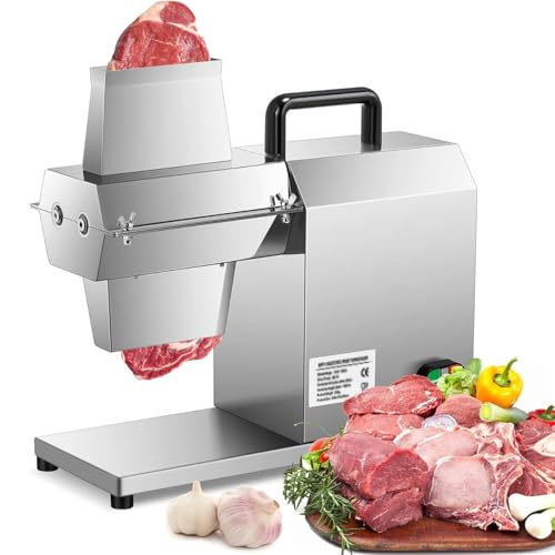 Ablandador De Carne Eléctrico Comercial De 450 W, Máquina Para Cortar Filetes De Acero Inoxidable, Herramienta Para Aplanar Carne De Alta Resistencia Para Ablandar Carne De Res, Pavo, Pollo Y Cerdo
