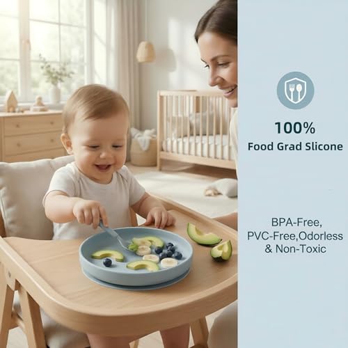 Qyeejong Platinum Silicone Suction Plates 2-Pack — view 4
