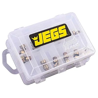JEGS Carburetor Jet Kit | Compatible With Gasoline | Includes One Pair Each of 70-80 Sizes And Storage Case | 1/4-32 Thread