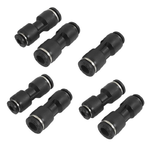 uxcell 7 Pcs Air Pneumatic 6mm to 4mm Straight Push in Connectors Quick Fittings