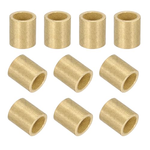 uxcell Lot de 30 roulements à manchon, alésage 5 mm x 7 mm de diamètre extérieur x 8 mm de longueur, bagues auto-lubrifiantes en bronze fritté