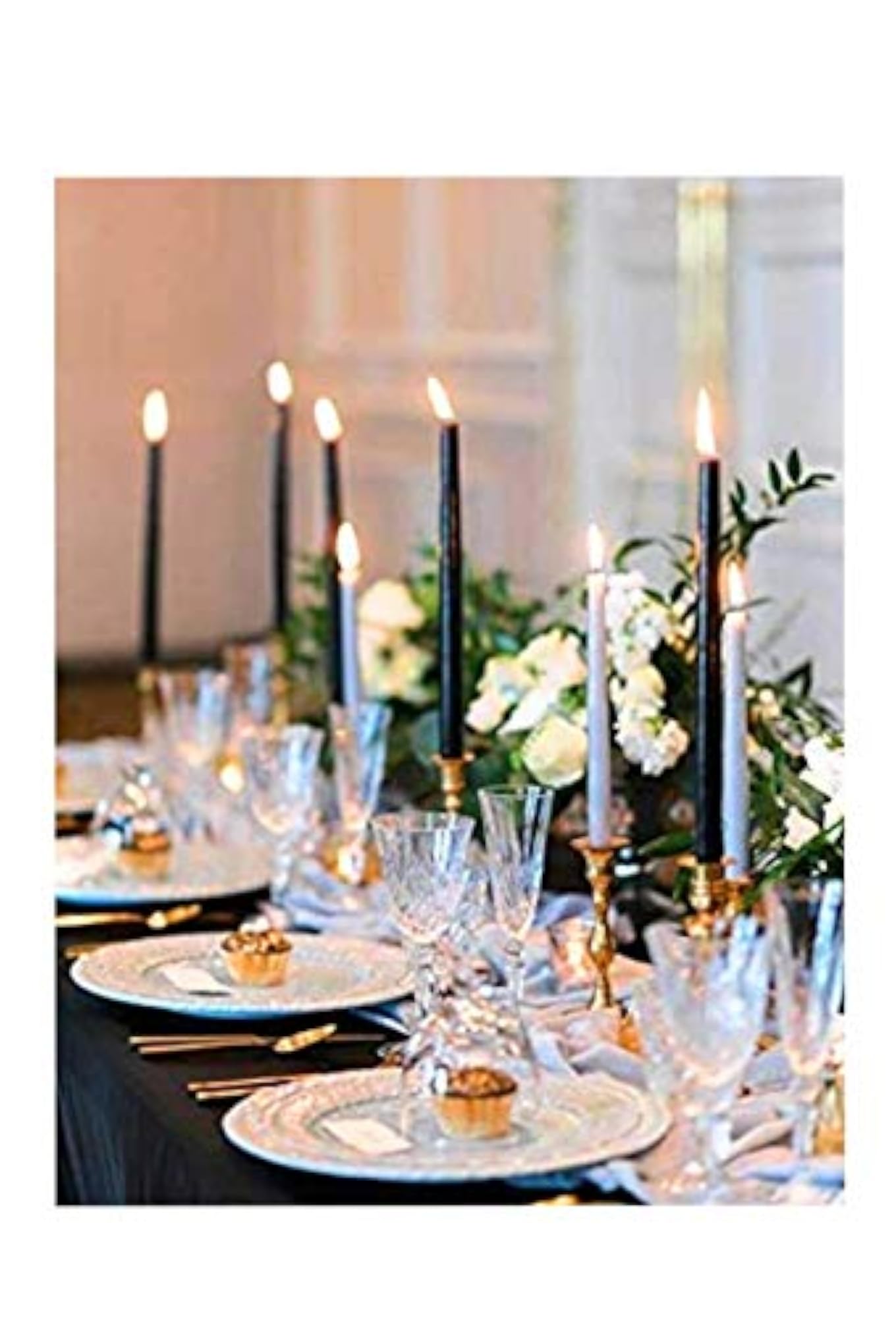 LTYNE Black Taper Candle, Household Candle