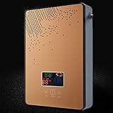 CHUOZI Scaldabagno elettrico senza serbatoio, 4500 W, 110 V su richiesta, caldo istantaneo, con display a LED, autoregolante, protezione contro il surriscaldamento (oro)