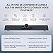 Enther & MAXHUB Video Conference Camera,4K Smart All-in-One Webcam, Microphone and Speaker,120°Wide-Angle,Automatic Speaker Focus,Smart Video&Audio Conferencing System for Small&Huddle Meeting Rooms