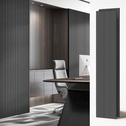 PIWA Wood Acoustic Slat Panels,94 x 24 in,2-Pack-12mm MDF Surface