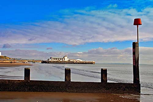 Toile Bournemouth Pier cadeau déco idéal souvenir de voyage en Angleterre