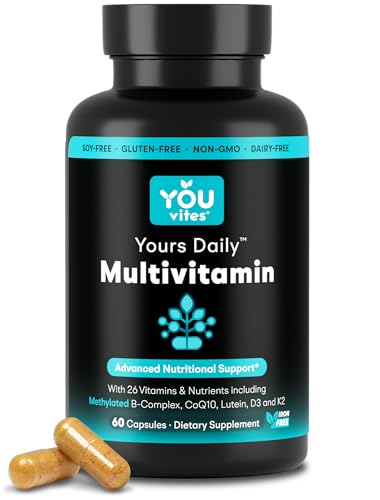 You Vites - Methylated Multivitamin for Men and Women, Methyl Multi Without Iron - 60 Capsules,