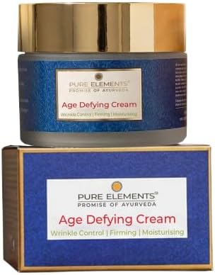 PURE ELEMENTS Age Defying Cream with Anti Ageing Peptides & Vit C to control Wrinkles, Fine Lines & Pigmentation Hydrating & Moisturising 50 ML