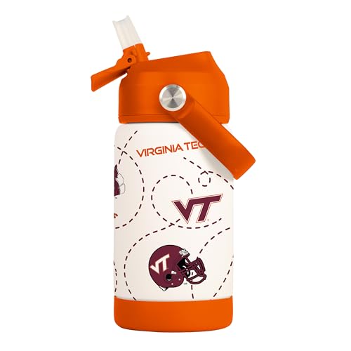 Image of Logo Brands NCAA Mascot Stainless-Steel Kids Bottle -Soft Silicone Mouthpiece, Easy To Carry, Kid-Friendly Design- Great For School & On-The-Go