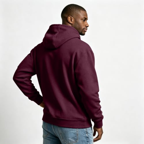 Big and Tall Hoodies for Men Quarter Zip Pullover Hooded Sweatshirt - image 6