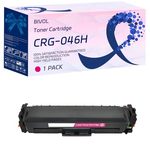 CRG-046H Toner Cartridge Compatible for Canon ImageCLASS MF733Cdw MF731Cdw MF735Cdw LBP654Cdw MF733 MF731 Printers, with Chip, High Yield 6000 Pages, Vivid Colors (1 Pack Magenta) -  BIVOL