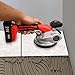95W Cordless Tile Vibration Tool Tile Tools for Installation, 13000 Rps Hand-Held 6 Speeds Adjustable Suction Cup Tile Leveling Tool Battery Powered Tile Vibrator (2 Batteries, 1 Adapter, Red)