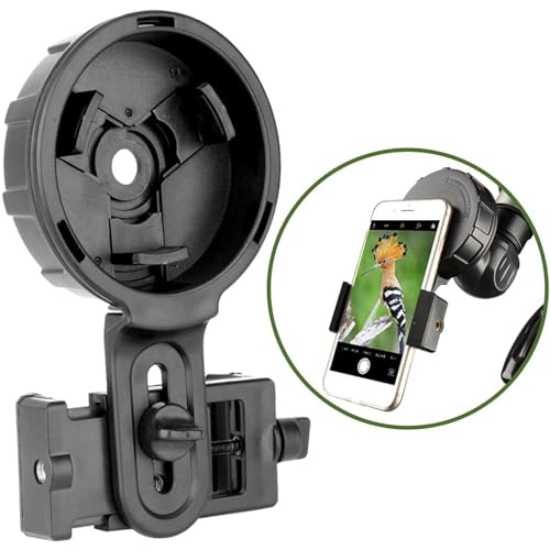 Adaptador de teléfono para telescopio compatible con prismáticos y monocular universal 6