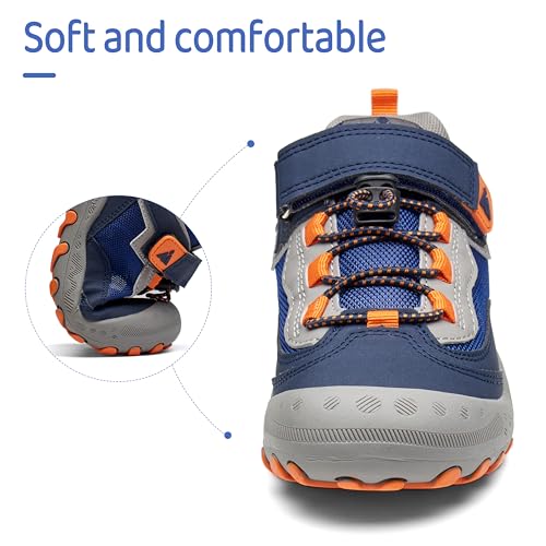 Mishansha Wanderschuhe Kinder Sports Sneaker Mädchen Laufschuhe Leicht Turnschuhe Outdoor Trekkingschuhe Blau 32