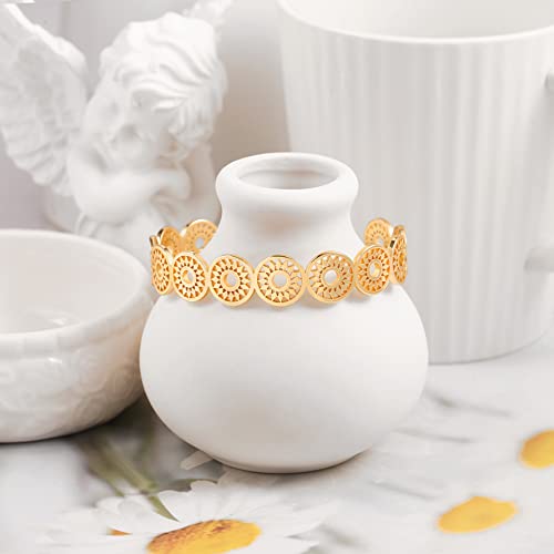 Dainty Sunflower Gold Bangle Bracelets For Women Trendy Charm Love Cuff Bracelet Cute Flower Statement Girl Bracelet Boho Jewelry #TOP6