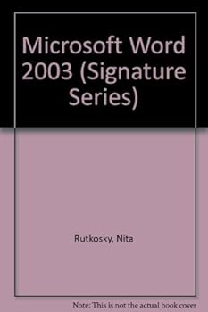 Paperback Microsoft Word 2003 Book