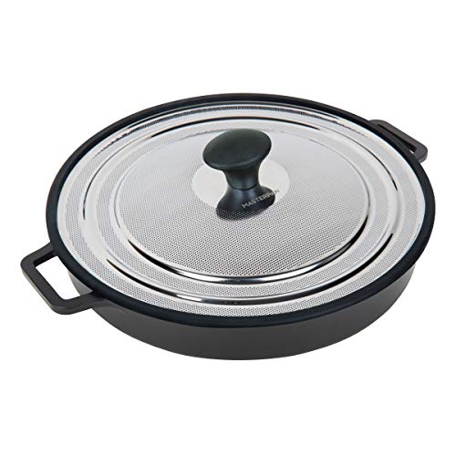 MasterPan Non-Stick Stovetop Oven Grill Pan with Heat-in Steam-Out Lid