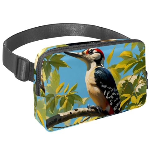 Bolsa cruzada y riñonera de viaje unisex con estampado de bonito pájaro