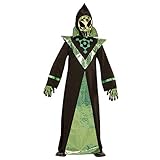 Größe: 128 cm Widmann 03986 - Kinderkostüm Alien, Robe und Maske