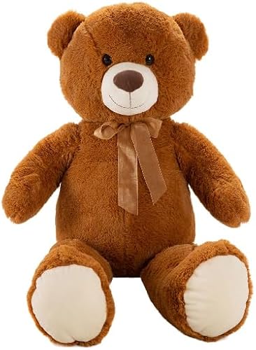 Giant Log Teddy Bear, Brown, 100 cm