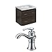 American Imaginations AI-8358 Plywood-Melamine Vanity Set with Single Hole CUPC Faucet, Dawn Grey