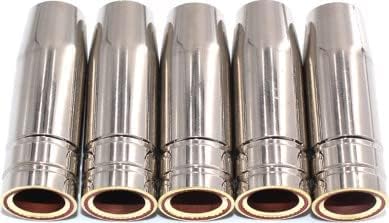 Conical Gas Nozzle Fit for 15AK MIG/MAG Welding Torch Guns Consumables, Pack of 5 Pieces