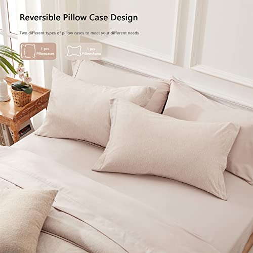 Unilibra Bed In A Bag King 7 Pieces - Taupe King Comforter Set Soft For All Seasons - Cationic Dyeing Bedding Comforter Sets With Comforter, Flat Sheet, Fitted Sheet, Pillowcases & Shams #TOP2