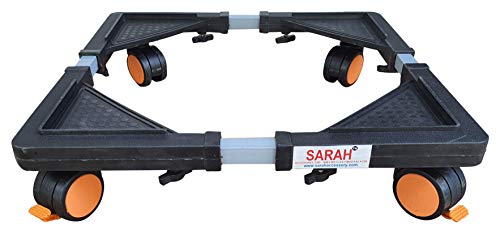 SARAH ™ Adjustable Heavy Duty Refrigerator/Top Loading Fully Automatic Washing Machine Trolley/Stand – 104-OW