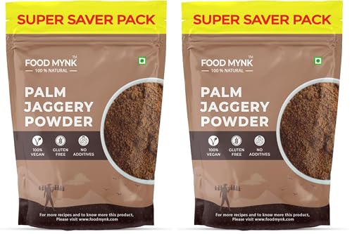 Image of Food Mynk Palm Jaggery Powder (500g) | Palm Sugar | Karupatti Powder | Thati Bellam (500g) (Pack of 2)