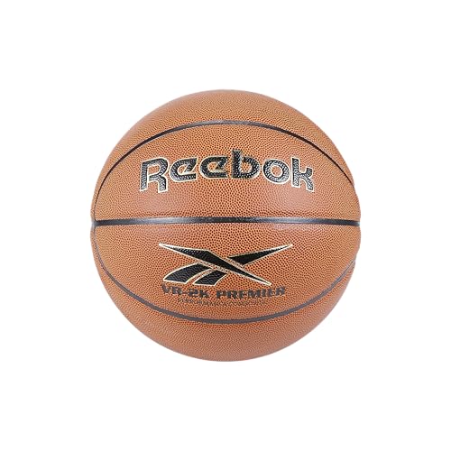 Balón de baloncesto Reebok VR-2K Premier marrón de cuero compuesto y tamaño 7