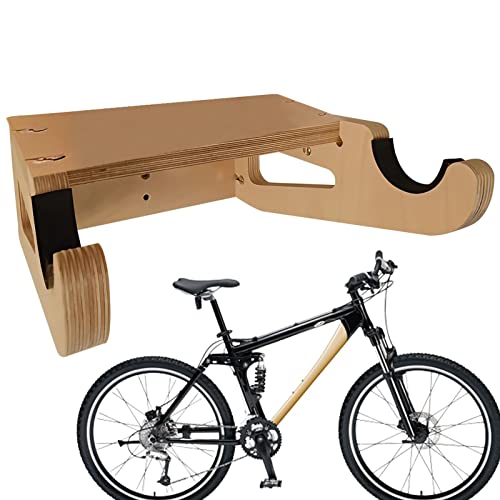 Soporte de Pared para Bicicletas | Soporte Colgar Bicicleta Pared | Portabicicletas Indoor | Armario Madera para El Almacenaje Bicicletas, Fácil de instalar, Accesorios para garaje portabicicletas