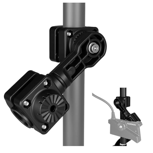 NONGKANG LiveScope Mount for LVS34 Transducer, 0 Degree Pole Mount Compatible with Garmin LiveScope Plus LVS34, Trolling Motor with Quick Ratchet Perspective Adjustment, Replacement 010-13228-03